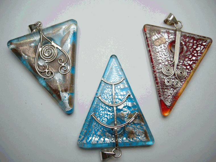 Triangle Murano Glass jewelry