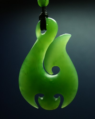 Hook jade pendant