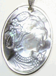 Mother of Pearl Cameo Pendant