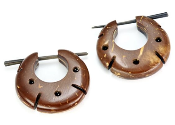Coconut Shell Hoop Stirrups