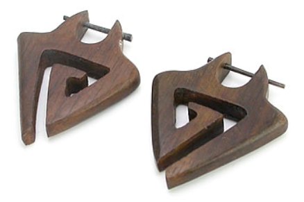 Triangle Wood Body Jewelry