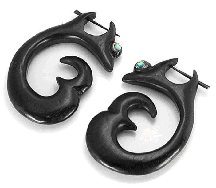 Spiral Wood Body Jewelry