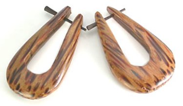 Wood Drop Body Jewelry