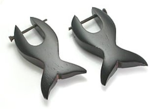 Whale Tail Wood Body Jewelry